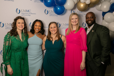 Group photo of the 2023 UMMC OB-GYN Residency Program Graduates